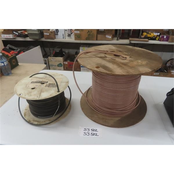 2 Partial Roll of Wire - Manitoba Telephone Systems type 59 Indoor + Dave productas 2277- 500 Sohd W