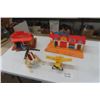 Image 1 : 4 Fisher Price Toys: Main Street, Western Town, Airplane, Helicopter