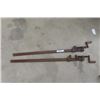 Image 1 : 2 Large Heavy Steel Clamps 42" Long
