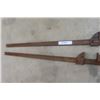 Image 3 : 2 Large Heavy Steel Clamps 42" Long