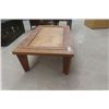 Image 2 : Solid Oak Coffee Table 15.5"×26.5"x 48"