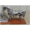 Image 3 : Lanshire Self Starting Chrome Mantle Clock Horse