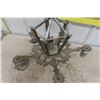 Image 4 : Vintage Metal Hanging Light Fixture- 6 Lamps