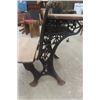 Image 3 : Antique Cast Iron + Wood School Desk