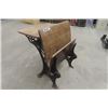 Image 5 : Antique Cast Iron + Wood School Desk