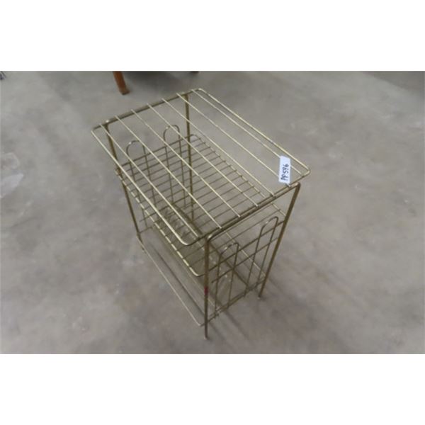 Brass Record + Stereo Stand 14"×18.5"×26"