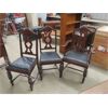 Image 3 : Dining Room Set with 6 Chairs : Table 30"×38"×59", Hutch/ Buffet 21"×41"×60", China Cabinet 14.5"×38