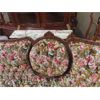 Image 4 : 3 pc Vintage Couch, Love Seat, Chair - Nice Carved Wood + Fabric in Good Condition 