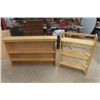 Image 1 : 2 Open Bookshelves: 1) 9"×34"×50", 1) 11"×28"×38"