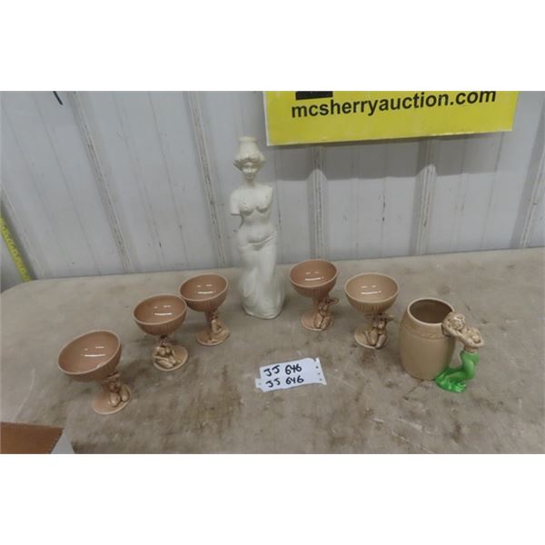 7 Naughty Glasses, Cups & Ornaments 