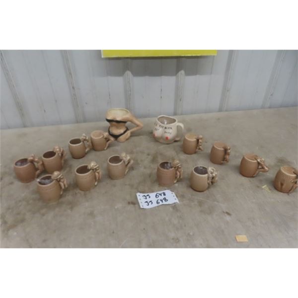 15 Naughty Cups & Salt + Pepper Shakers