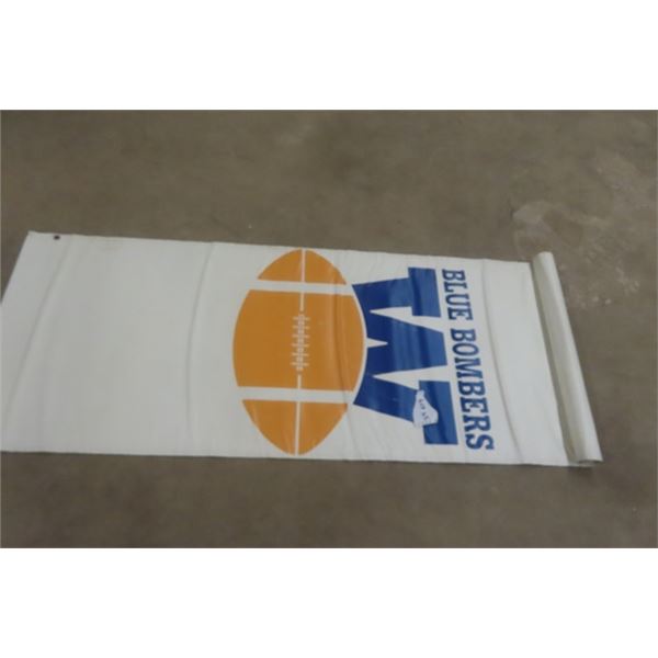 WPG Blue Bombers Banner 29.5"× 82"