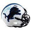 Image 1 : T.J HOCKINSON SIGNED DETROIT LIONS FULL SIZE LUNA ECLIPSE HELMET (BECKETT COA)