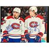 Image 1 : NICK SUZUKI AND JURAJ SLAFKOVSKY SIGNED CANADIANS 8 X 10 (GCG HOLO)