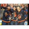 Image 1 : CONNOR MCDAVID AND LEON DRAISAITL SIGNED OILERS 8 X 10 (GCG HOLO)