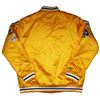 Image 3 : Lakers Magic Johnson Signed Yellow M&N HWC Bomber Jacket w/ Patches Becket Coa