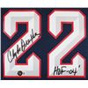 Image 2 : Rockets Clyde Drexler "HOF 04" Signed Navy Mitchell & Ness Jersey Becket Coa