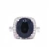 Image 3 : Dark Green Sapphire Ring