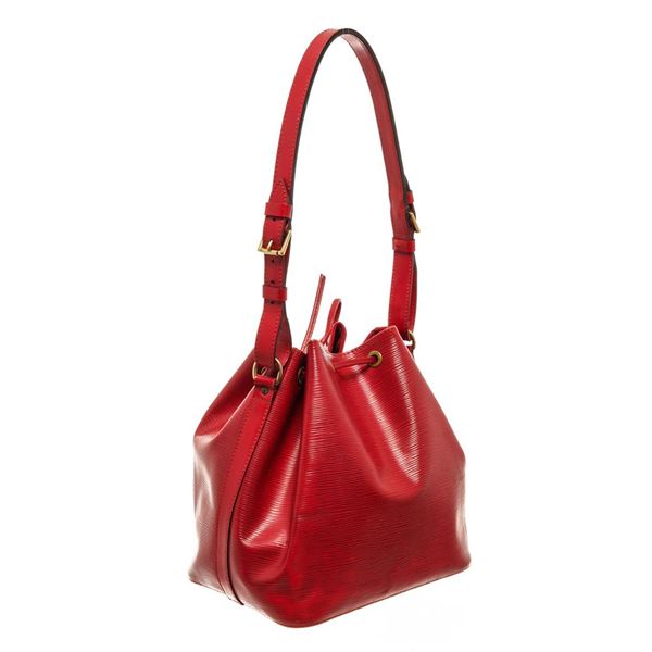 Louis Vuitton Red Epi Leather Noe GM Shoulder Bag