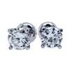 Image 1 : 1.00 ctw Diamond Stud Earrings - 14KT White Gold
