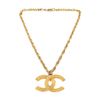Image 1 : Chanel Gold Plated Brass CC Pendant Chain Nacklace