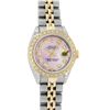 Image 1 : Rolex Mid Size Datejust Watch Steel and Yellow Gold Pink MOP Diamond Dial