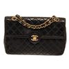 Image 1 : Chanel Black Quilted Lambskin CC Paris Single Classic Flap Shoulder Bag