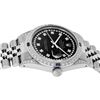 Image 7 : Rolex Mens Stainless Steel Black Diamond Lugs & Sapphire Datejust Wristwatch
