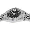 Image 8 : Rolex Mens Stainless Steel Black Diamond Lugs & Sapphire Datejust Wristwatch