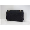 Image 3 : Chanel Black Quilted Fabric Medium Flap Bag