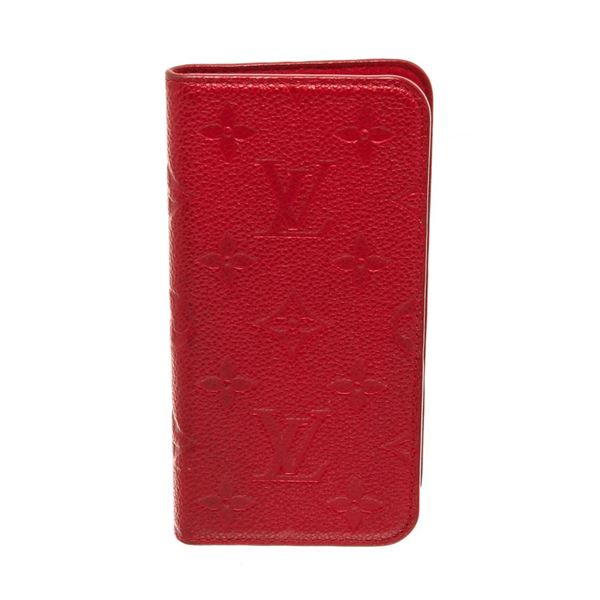 Louis Vuitton Red Monogram iPhone Xs Case