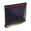 Image 3 : Valentino Navy Blue Leather Double Zip Clutch