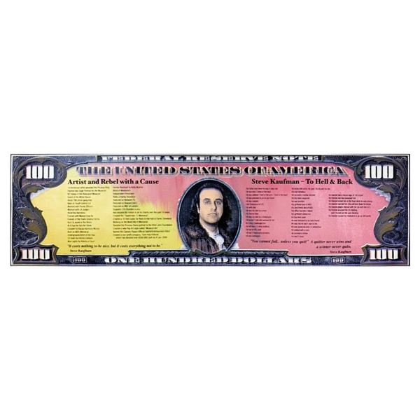 To Hell and Back ($100) by Steve Kaufman (1960-2010)