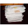 Image 1 : 20-PACK, 10 PER PACK, WHITE TABLE CLOTHS