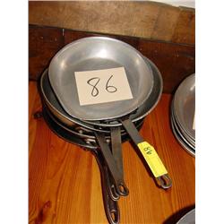 (4) ALUMINUM SKILLETS