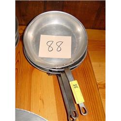 (3) ALUMINUM SKILLETS