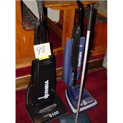 (2) VACUUM CLEANERS AND (1) SWEEPER