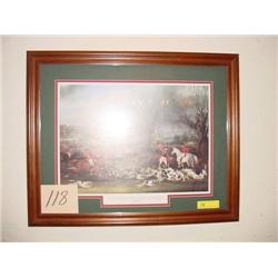 THE HERTFORD SHIRE HUNT 1839 PRINT