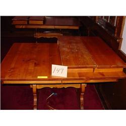 (6) 8-SEAT PINE TABLES INCLUDING LEAVES