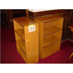 (2) 3-SHELF BOOK SHELF