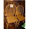 Image 1 : (6) SPINDLE BACK OAK CHAIRS