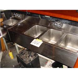 4-HOLE BAR SINK