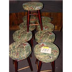 (9) SHORT BAR STOOLS