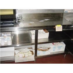 STAINLESS STEEL PREP TABLE