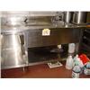Image 1 : STAINLESS STEEL PREP TABLE WITH SINK