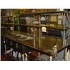Image 1 : 16 FOOT STAINLESS STEEL PREP TABLE WITH 3 HOT SERVERS AND 1 SINK