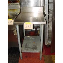 STAINLESS STEEL TABLE, 2-SHELF