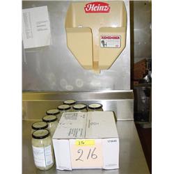 KETCHUP, ONIONS AND DISPENSER