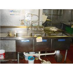 3-HOLE STAINLESS STEEL SINK