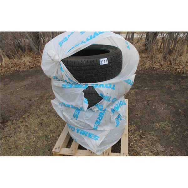 4- P235/55/R18 Firestone Summer Tires, 65% Tread Left